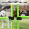 Agility Set Honden 4 delige In Hoogte Verstelbare Agility uitrusting Met 4 Hindernissen Draagtas 99 X 65 X 94 Cm Groen