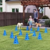 Agility Set Honden 6 delig Agility uitrusting Voor Hondentraining Steekhindernisset Met 12 Kegels 6 Hindernissen Draagtas