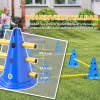 Agility Set Honden 6 delig Agility uitrusting Voor Hondentraining Steekhindernisset Met 12 Kegels 6 Hindernissen Draagtas
