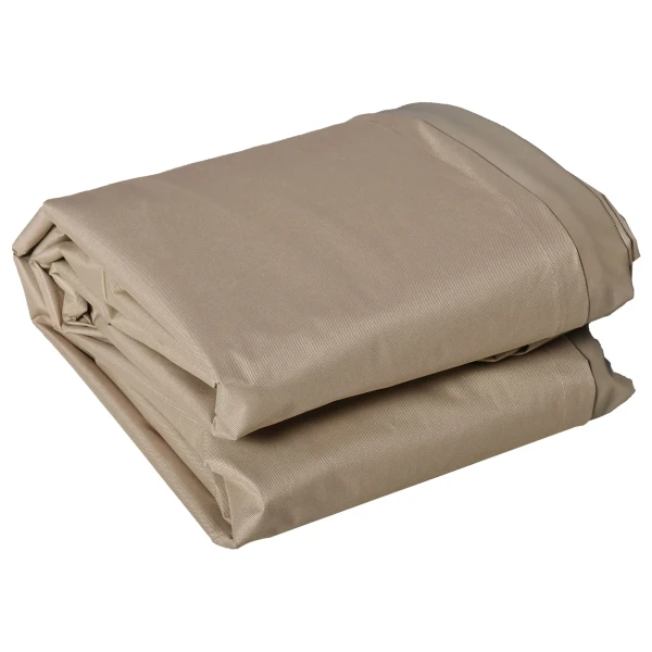 Beschermhoes Voor Tuinmeubelen Winterbestendig Waterdicht Afdekking Afdekzeil Oxford 275 X 205 X 90 Cm Beige