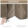 Beschermhoes Voor Tuinmeubelen Winterbestendig Waterdicht Afdekking Afdekzeil Oxford 275 X 205 X 90 Cm Beige
