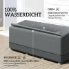 Beschermhoes Voor Tuinmeubelen Winterbestendig Waterdicht Hoes Anti UV 600D Oxford Stof 190,5 X 72 X 76cm Lichtgrijs