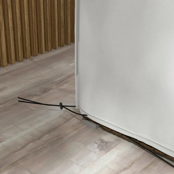 Beschermhoes Voor Tuinmeubelen Winterbestendig Waterdichte Hoes Anti UV Afdekzeil 600D Oxford 210 X 140 X 80 Cm Grijs