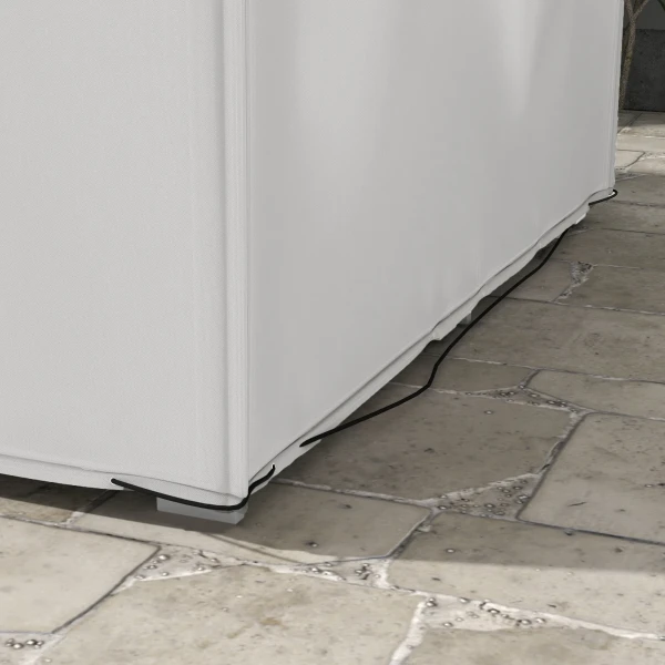 Beschermhoes Voor Tuinmeubelen Winterbestendig Waterdichte Hoes Anti UV Afdekzeil 600D Oxford 210 X 140 X 80 Cm Grijs