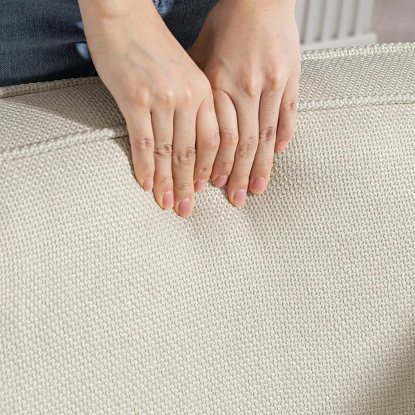 Draaibare Woonkamerstoel 360°, Loungestoel, Relaxstoel Met Eendelig Rugleuning En Armleuningen 77 X 75 X 72 Cm Beige