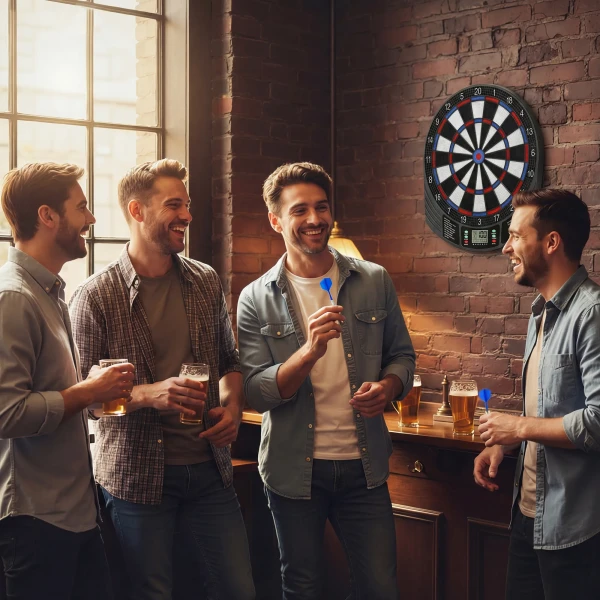Elektronisch Dartbord Voor 1 8 Spelers, LCD Display, 6 Dartsets, Kleurrijk