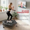 Fitness Trampoline Met Verstelbare T greep, Opvouwbaar, Draagtas, 120 Kg Draagvermogen, Staal, Kunststof, Zwart