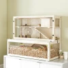 Hamsterkooi, 3 Niveaus, Hut, Accessoires, 100 X 50 X 84 Cm, Voor Meerdere Kleine Dieren, Hout, Kunststof