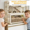 Hamsterkooi, 3 Niveaus, Hut, Accessoires, 100 X 50 X 84 Cm, Voor Meerdere Kleine Dieren, Hout, Kunststof