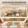 Hamsterkooi, Dwerghamsterverblijf, Klein Dierenhok Met Accessoires, Waterfles, 110 X 52 X 101 Cm, Hout, Kunststof