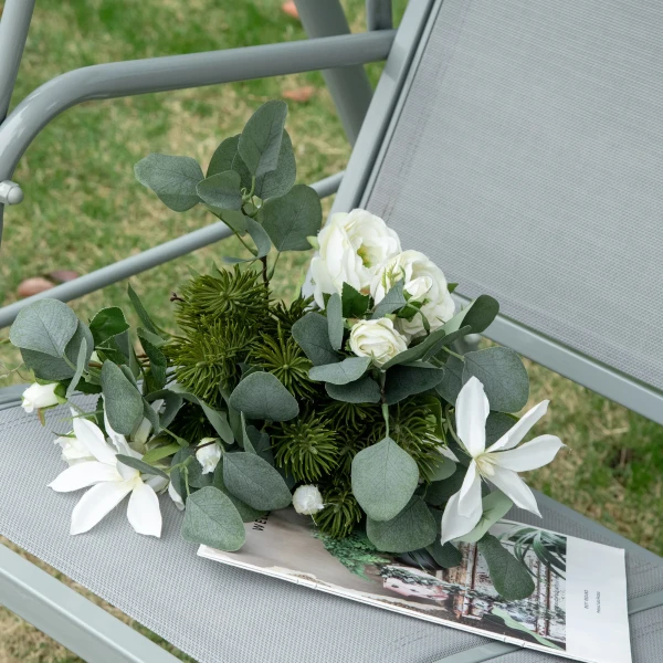 Hollywoodschommel Met Verstelbaar Zonnedak, 3 zits Tuinschommel Met Anti slip Voeten, Schommelbank Belastbaar Tot 240 Kg, Tuinligstoel Voor Tuin, Terras, 171x108x154cm, Grijs