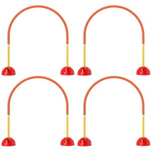 Hondenvaardigheidsuitrustingsset Met 4 Verstelbare Deuren, Draagtas, Geel En Oranje