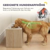 Hondenvoerstation Met 2 Roestvrijstalen Kommen, Kast Voor Keukengerei, Voor Grote Honden, Accessoires, Hout