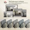Hoofdeinde Met 3 Verstelbare Hoogtes, Bedhoofdeinde Met Metalen Poten, Linnenlook Voor Slaapkamer 160x10x106/116/126 Cm Grijs