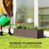 Hoogbed Kunststof, Modulair Plantenbed Met Zelfbewateringssysteem 120 X 40 X 37cm Bruin