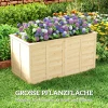 Houten Verhoogd Bed 152 X 77 X 77 Cm Verhoogd Diep Kruidentuin Met Open Bodem Versterkingsstangen