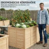 Houten Verhoogd Bed 152 X 77 X 77 Cm Verhoogd Diep Kruidentuin Met Open Bodem Versterkingsstangen