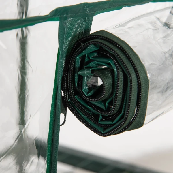 Kas Met Rekken, Winterbestendig Foliekas Broeikas Voor Balkon 69 X 49 X 125 Cm Transparant