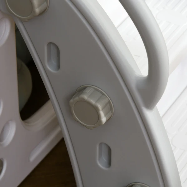 Kinderglijbaan, 5 In 1, Peuterglijbaan Met Basketbalring, Telescopisch Klimrek Grijs 70 X 177 X 92 Cm