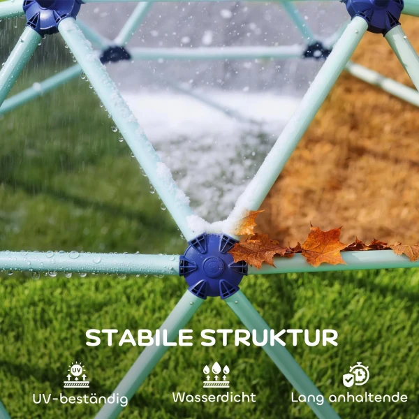 Klimkoepel Ø182,5cm UV bestendig, Waterdicht Klimdome Voor Kinderen Tot 90 Kg, Voor 3 8 Jaar Kunststof Blauw