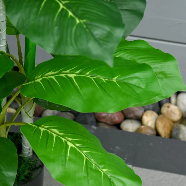 Kunstboom 95 Cm Kunstplant Met 33 Bladeren, Pot Voor Woonkamer