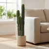 Kunstplant Cactus Grote Plant 95 Cm Met Pot Als Echt Voor Thuis, Kantoor, Groen