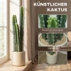 Kunstplant Cactus Grote Plant 95 Cm Met Pot Als Echt Voor Thuis, Kantoor, Groen