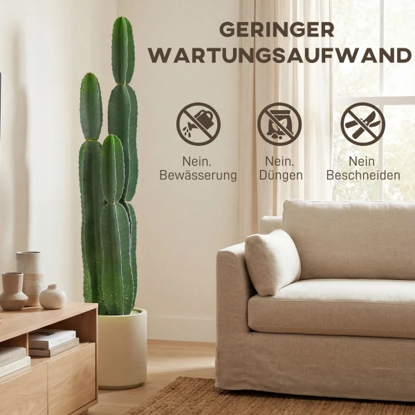 Kunstplant Cactus Grote Planten 111 Cm Kunstmatige Planten In Pot Voor Kantoor Woonkamer