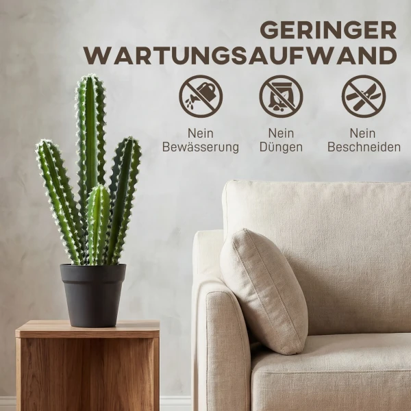 Kunstplant Cactus Planten 53 Cm Kunstmatige Planten In Pot Voor Thuis, Kantoor