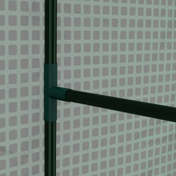 Kweekkas Broeikas Koud Frame, Weerbestendig, Oprolbare Deur, 100 Cm X 80 Cm X 150 Cm, Groen