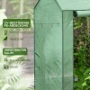 Kweekkas Broeikas Koud Frame, Weerbestendig, Oprolbare Deur, 100 Cm X 80 Cm X 150 Cm, Groen