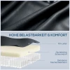 Massagestoel Met Schommel , Lig & Verwarmingsfunctie, 3 Modi, Draaibaar, Zwart