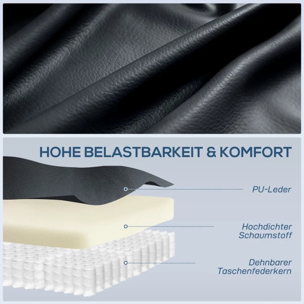 Massagestoel Met Schommel , Lig & Verwarmingsfunctie, 3 Modi, Draaibaar, Zwart