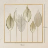 Metalen Frame Met Bladontwerp, Wanddecoratie, Moderne Stijl, Goudkleurig