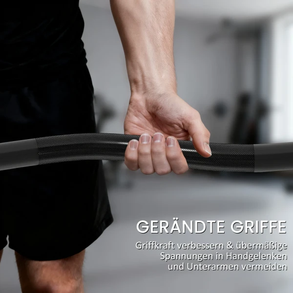 Olympische Stang, Gewichtheffen Stang, 5 Cm Mouwen, Staal, 100 Kg Draagvermogen, Zwart