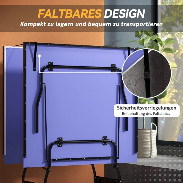 Opvouwbare Tafeltennistafel Mid Size Inclusief Tafeltennisnet 3 Ballen 12mm Tafelblad