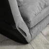 Opvouwbare Vloersofa Slaapbank Met 3 traps Verstelbare Rugleuning Lichtgrijs