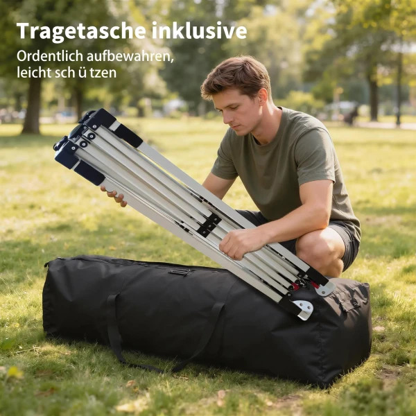 Paviljoen 3 X 3 M Waterdicht Stabiel Winterbestendig Pop up Vouwpaviljoen, UV 50+ Met Tas Zandzakken