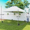 Paviljoen 3 X 3 M Waterdicht Stabiel Winterbestendig Pop up Vouwpaviljoen, UV 50+ Met Tas Zandzakken