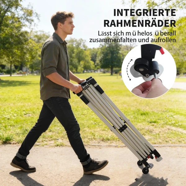 Paviljoen 3 X 3 M Waterdicht Stabiel Winterbestendig Pop up Vouwpaviljoen, UV 50+ Met Tas Zandzakken