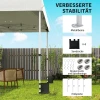 Paviljoen 3 X 3 M Waterdicht Stabiel Winterbestendig Pop up Vouwpaviljoen, UV 50+ Met Tas Zandzakken