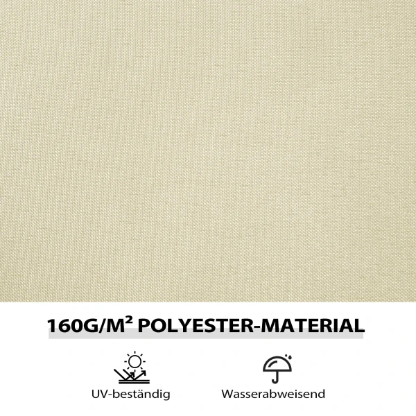 Paviljoen Zijwanden, 4 Zijwandpanelen Voor Tuinpaviljoen, Met Rits, 3 X 4 M Paviljoen, Crèmewit