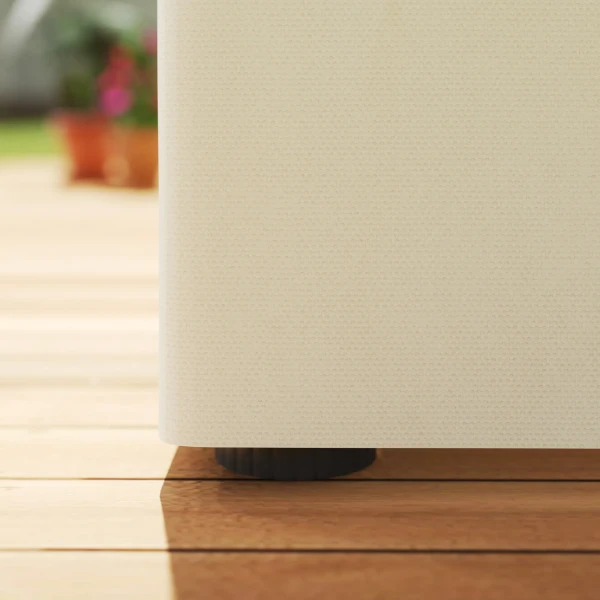 Paviljoen Zijwanden, 4 Zijwandpanelen Voor Tuinpaviljoen, Met Rits, 3 X 4 M Paviljoen, Crèmewit