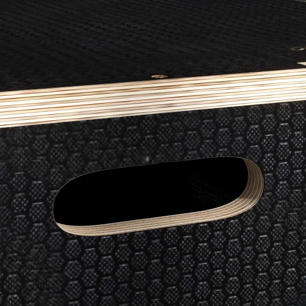 Plyo Box/Springbox, Robuust, 61 X 51 X 41 Cm, Zwart, Handvat 10x3,5 Cm, Tot 120 Kg