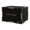 Plyo Box/Springbox, Robuust, 61 X 51 X 41 Cm, Zwart, Handvat 10x3,5 Cm, Tot 120 Kg
