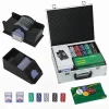 Poker Set, 300 Chips, Dobbelstenen, 2 Kaartspellen, Accessoires, Koffer, Voor 8 Spelers