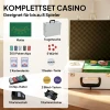 Poker Set, 300 Chips, Dobbelstenen, 2 Kaartspellen, Accessoires, Koffer, Voor 8 Spelers