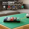 Poker Set, 300 Chips, Dobbelstenen, 2 Kaartspellen, Accessoires, Koffer, Voor 8 Spelers