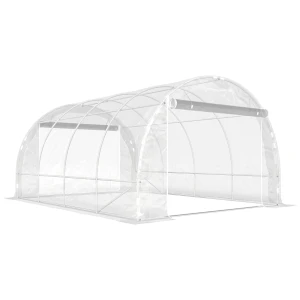 Polytunnel Kas, Beloopbare Kas Met Gegalvaniseerd Stalen Frame En UV bestendige PE hoes, Transparant