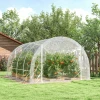 Polytunnel Kas, Beloopbare Kas Met Gegalvaniseerd Stalen Frame En UV bestendige PE hoes, Transparant